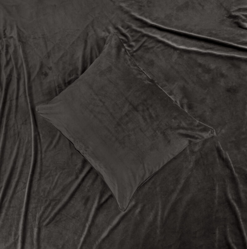 Sleeptime Velvet Piping Deep Taupe 140 x 220 cm - Afbeelding 24
