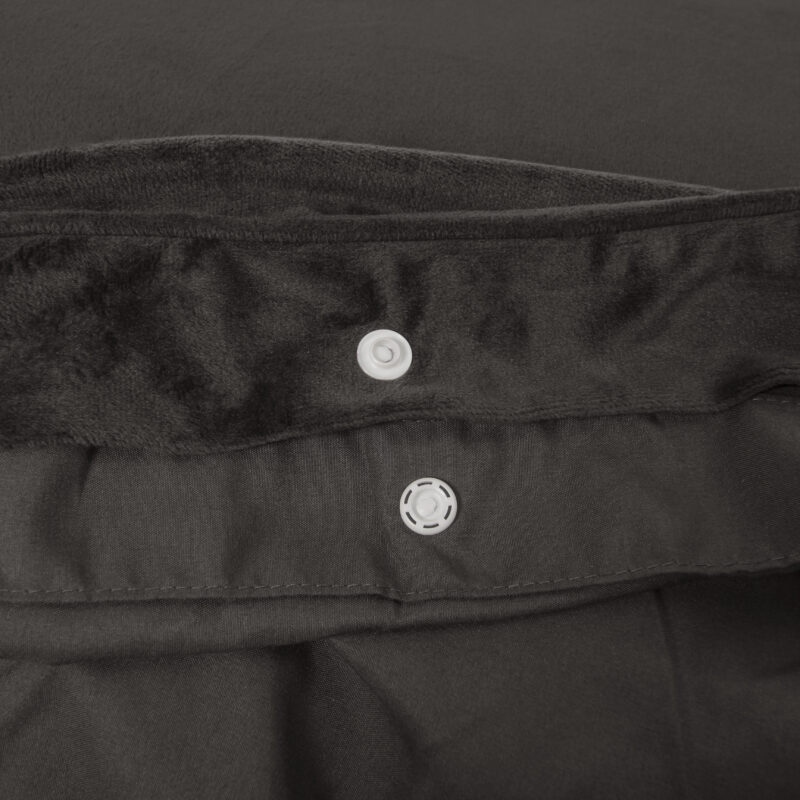 Sleeptime Velvet Piping Deep Taupe 140 x 220 cm - Afbeelding 15