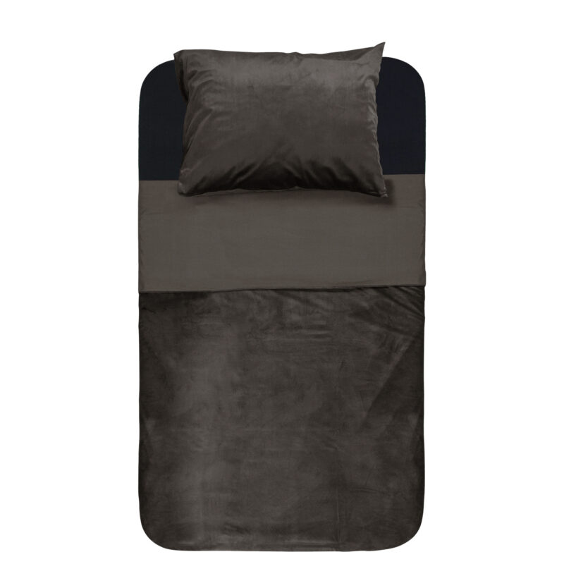 Sleeptime Velvet Piping Deep Taupe 140 x 220 cm - Afbeelding 26