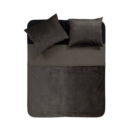 Sleeptime Velvet Piping Deep Taupe 200 x 220 cm