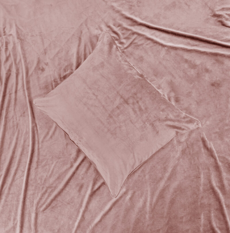 Sleeptime Velvet Piping Soft Pink 140 x 220 cm - Afbeelding 14