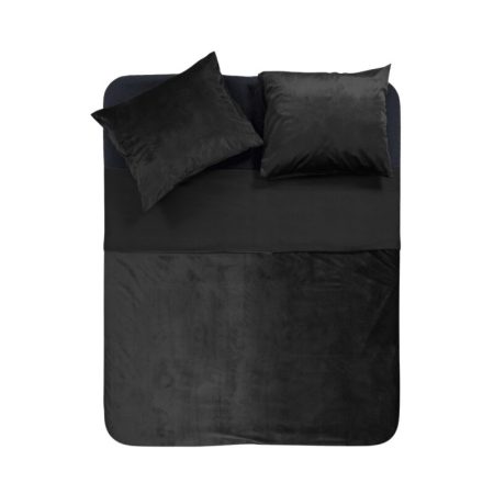 Sleeptime Velvet Piping Zwart 200 x 220 cm