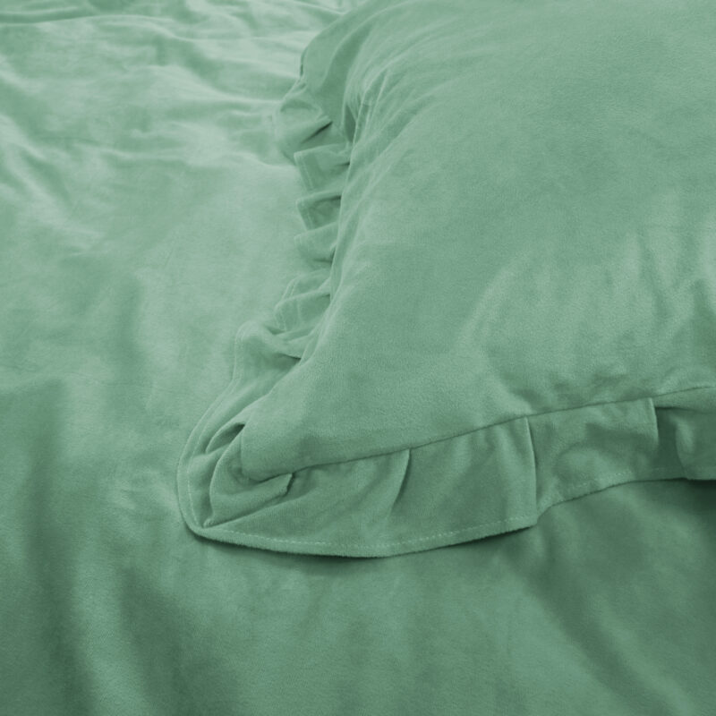 Sleeptime Velvet Ruffles Granite Green 200 x 220 cm - Afbeelding 30