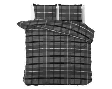 Sleeptime Vintage Check Antraciet 240 x 200/220 cm