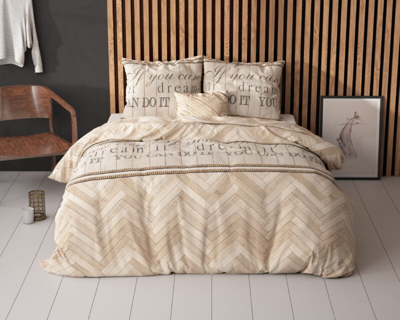 Sleeptime Visgraat Zand 200 x 220 cm - Afbeelding 6