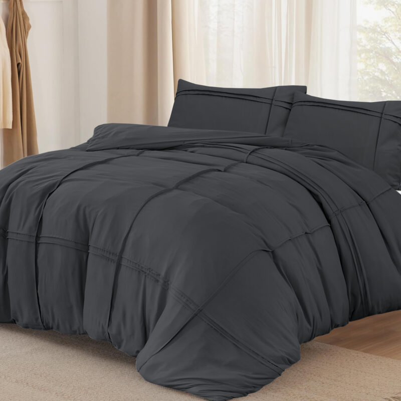 Sleeptime Washed Tufted Antraciet 240 x 200/220 cm - Afbeelding 2