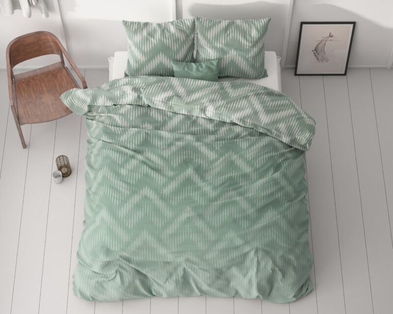 Sleeptime Wavey Shades Groen 140 x 200/220 cm - Afbeelding 12