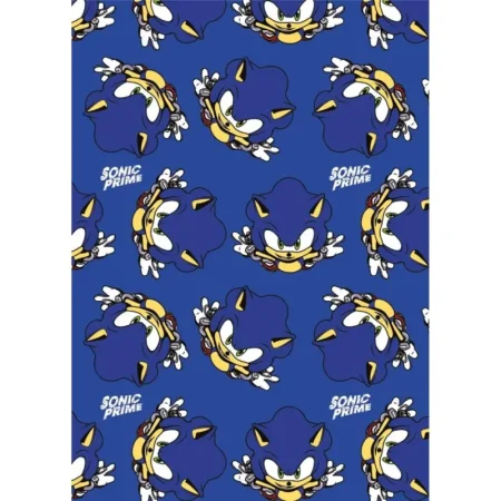 Sonic fleece plaid blauw 110 x 150 cm - polyester