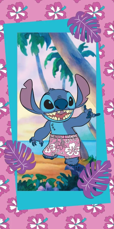 Stitch strandlaken Party  70 x 140 cm Katoen