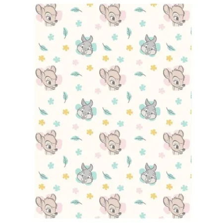 Bambi en Stampertje fleece plaid 110 x 150 cm flanel