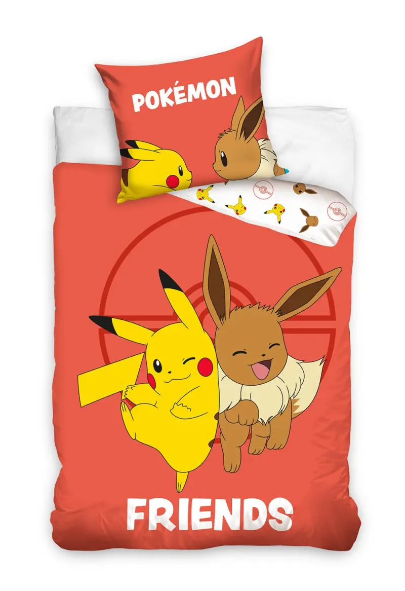 Pikachu Dekbedovertrek Eevee - 140 x 200 cm - 70 x 90 cm
