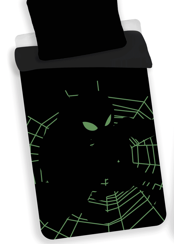 SpiderMan Dekbedovertrek Glow in the Dark - Eenpersoons - 140 x 200 cm - Katoen - Afbeelding 2