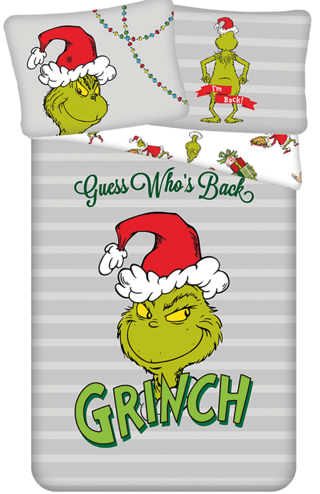 Grinch Guess who is back Dekbedovertrek 140 x 200 cm - Katoen pre order