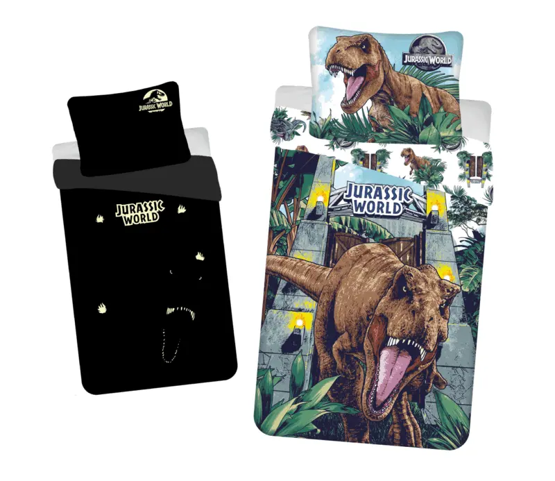 Jurassic World Dekbedovertrek Roar Glow in the dark 140 x 200 cm - Afbeelding 2