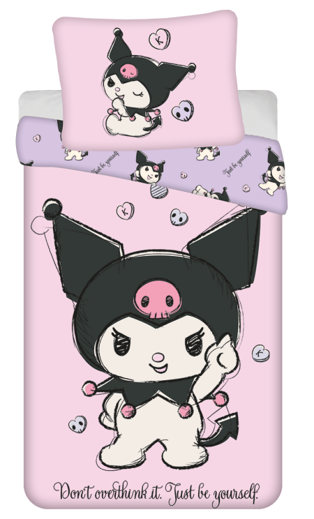 Kuromi  Dekbedovertrek 140 X 200 cm - 70x90 cm - katoen