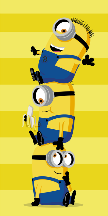 Minions handdoek 70 x 140 cm katoen pre order