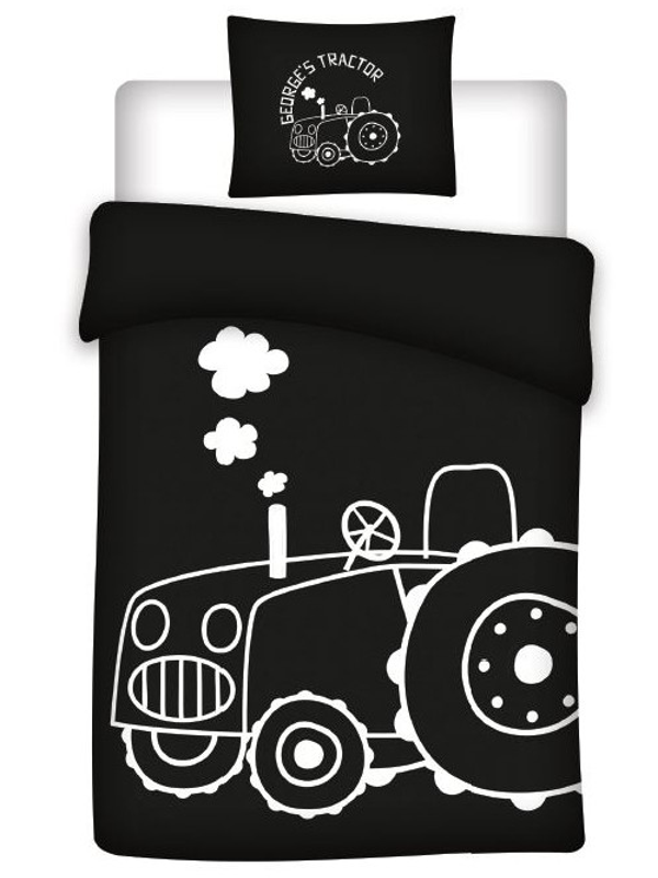 Peppa Pig Dekbedovertrek Tractor Glow in the Dark 100 x 135 Cm Katoen - Afbeelding 2