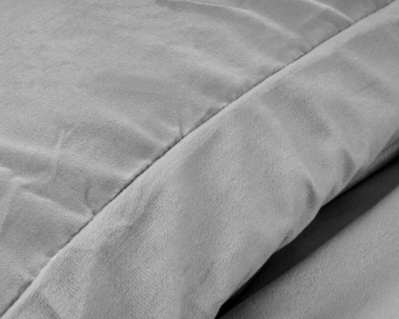 Sleeptime Velvet Uni Dekbedovertrek Grijs 140 x 220 cm