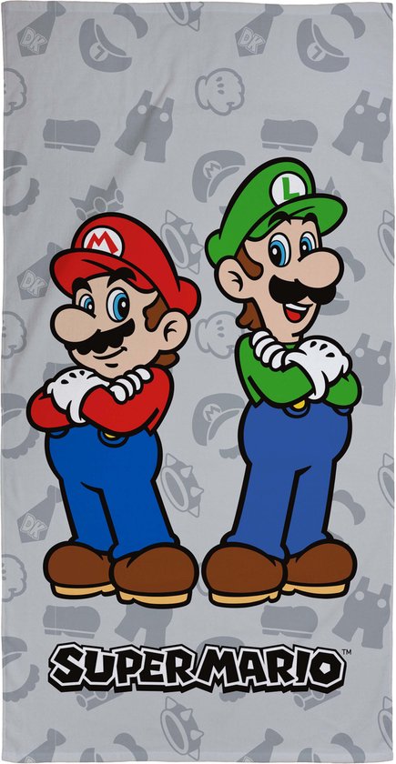 Super Mario Strandlaken - 70 x 140 cm - Katoen