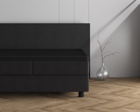 Dreamhouse Dubbel Jersey 220 gr. Topper Hoeslaken Zwart 80/90 X 200/220 cm