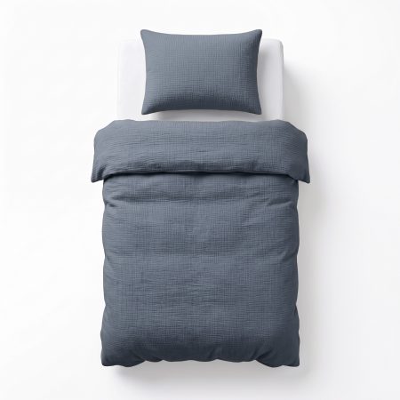 Dreamhouse Mousseline Midnight Blauw 140 x 220/240 cm