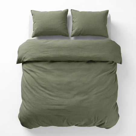 Dreamhouse Mousseline Mossy Groen 200 x 200/220 cm