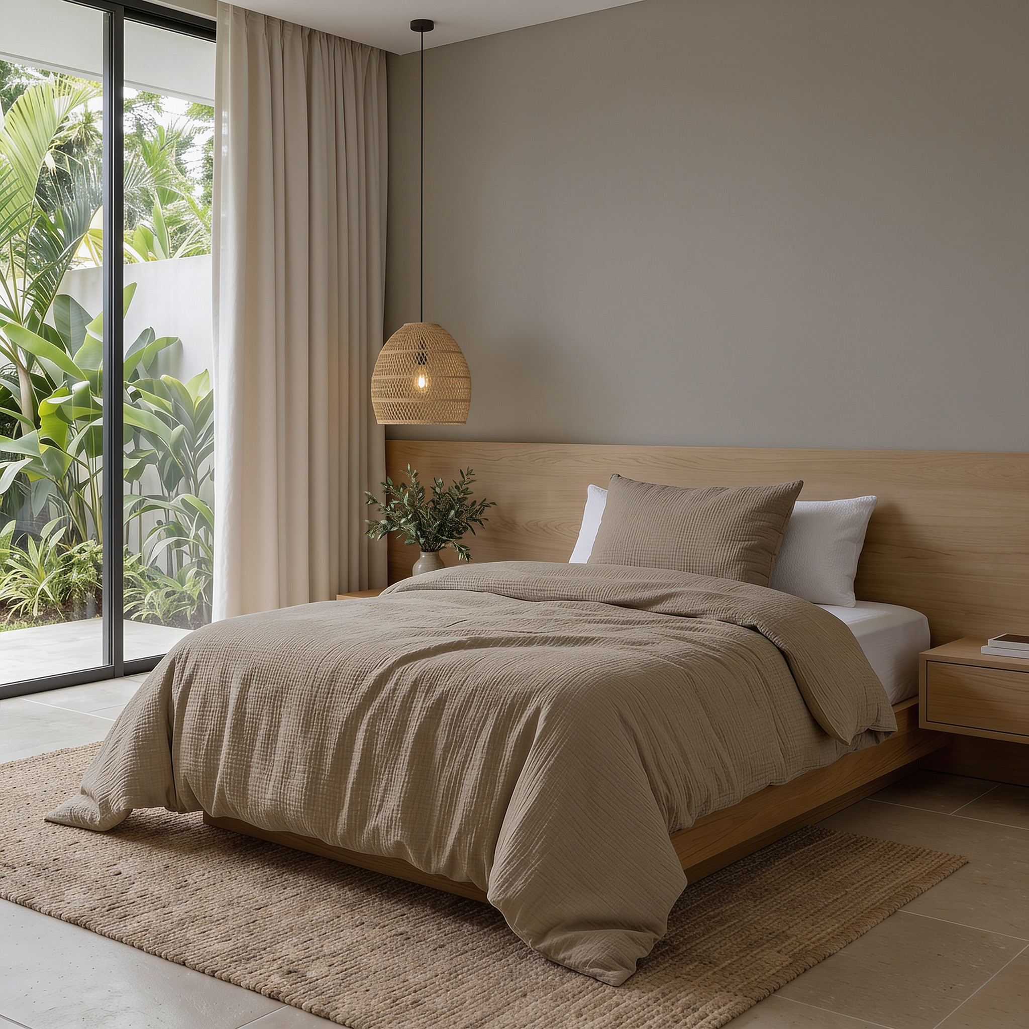Dreamhouse Mousseline Nude skin Nude 140 x 220/240 cm - Afbeelding 2