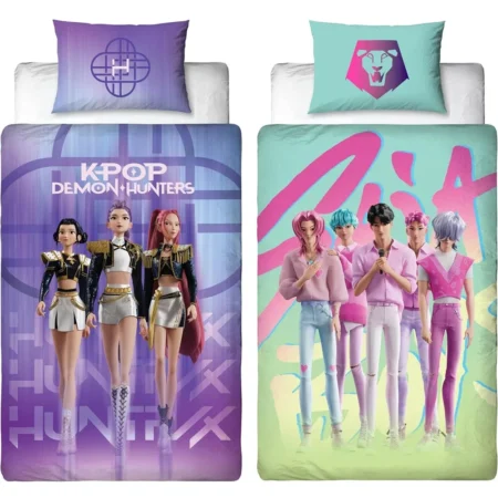 K-pop Demon Hunters dekbedovertrek 140 x 200 cm - Polyester