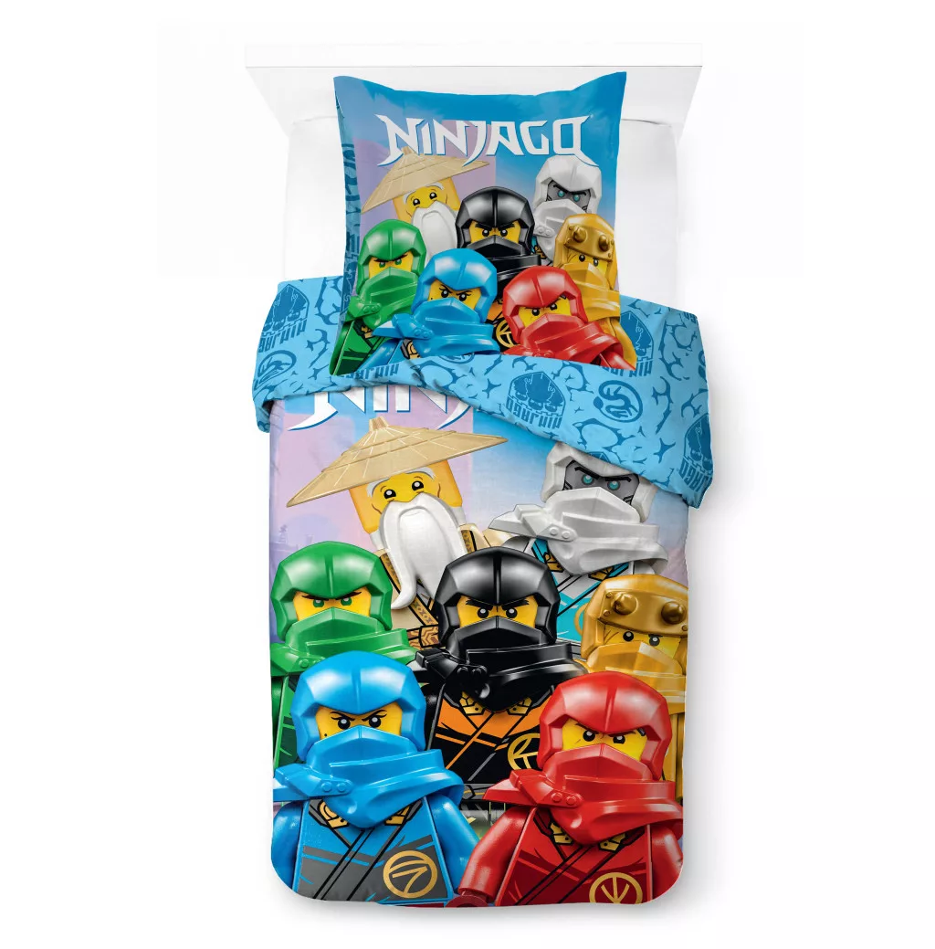 Lego ninjago dekbedovertrek 140 x 200 cm Skybound - Katoen - 70 x 90 cm