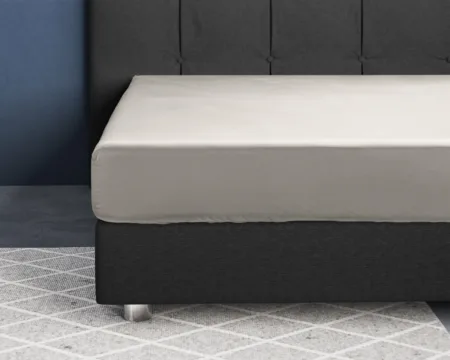 Primaviera Deluxe Satijnen Hoeslaken Creme 90 x 220 cm