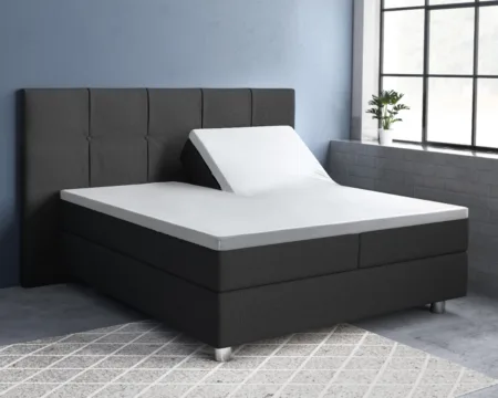 Primaviera Deluxe Splittopper Satijn Hoeslaken Wit 180 x 200 cm