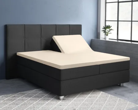 Primaviera Deluxe Splittopper Satijn Hoeslaken Zand 160 x 200 cm
