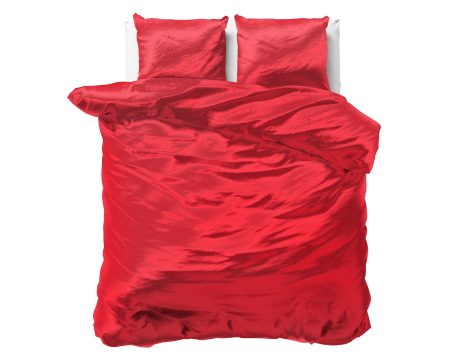 Sleeptime Beauty Skin Care Dekbedovertrek Rood 240 x 200/220 cm