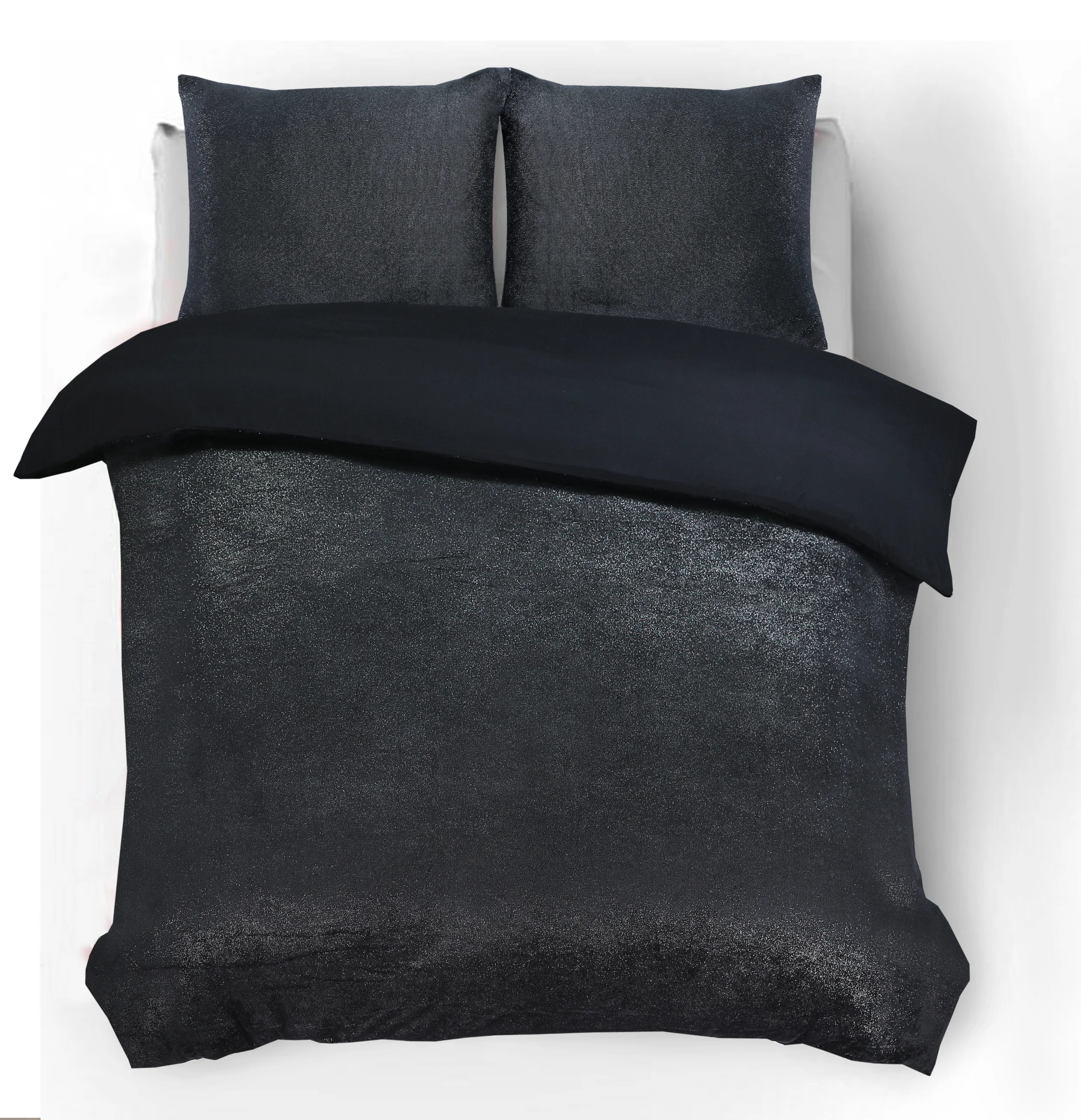 Sleeptime Glamour Flanel Deco Foil Zwart 200 x 200/220 cm
