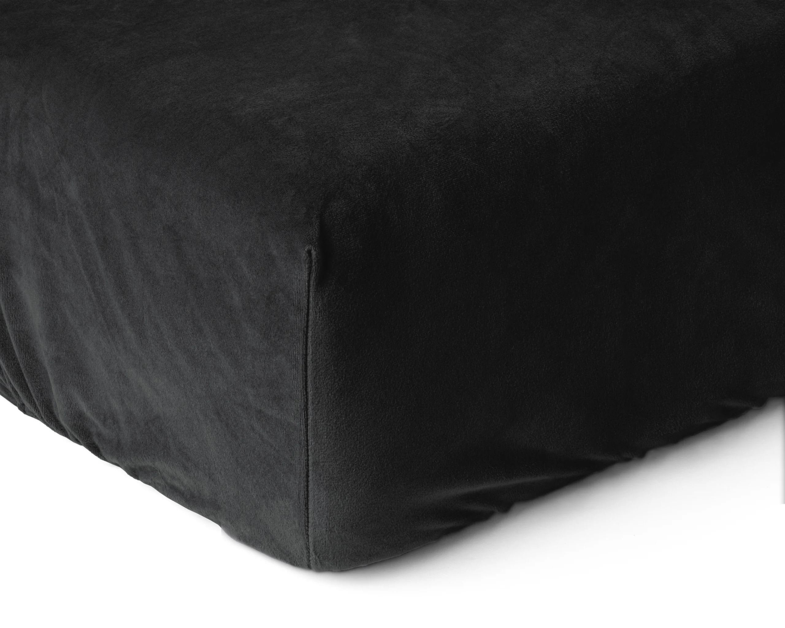 Sleeptime Velvet Hoeslaken Zwart 140 x 200 cm - Afbeelding 4