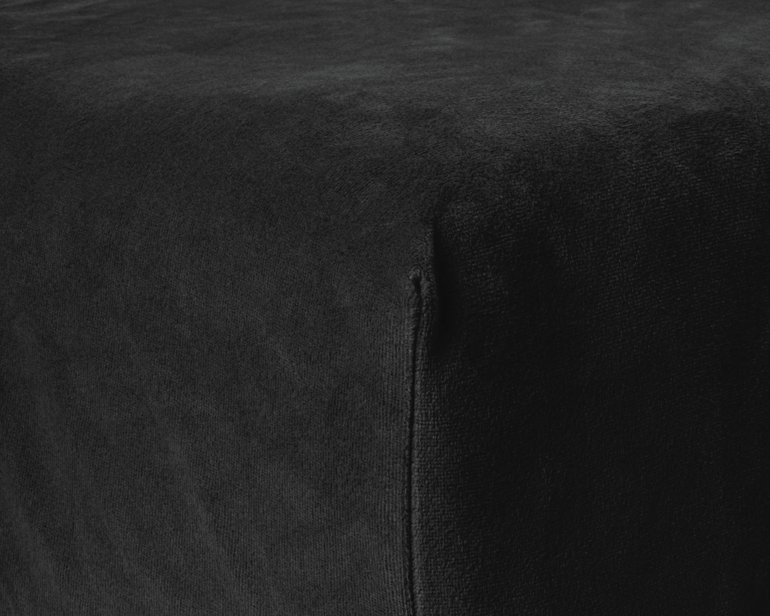 Sleeptime Velvet Hoeslaken Zwart 140 x 200 cm - Afbeelding 5