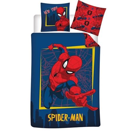 Spiderman Dekbedovertrek blauw 140 x 200 cm - 65 x 65 cm flanel