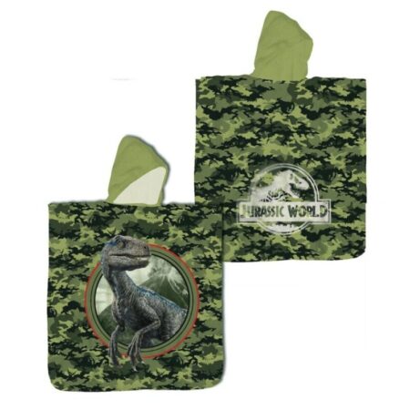 Jurassic World Badponcho - 60 x 120 cm - Katoen