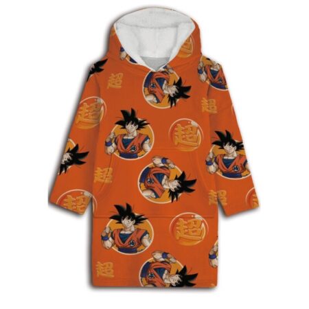 Dragon Ball Z Poncho - maat volwassen - Sweatstof