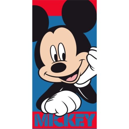 Disney Mickey Mouse Strandlaken Rood Blauw - 70 x 140 cm - Polyester