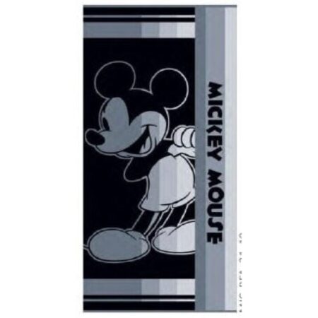 Disney Mickey Mouse Strandlaken Zwart Wit - 70 x 140 cm - Polyester
