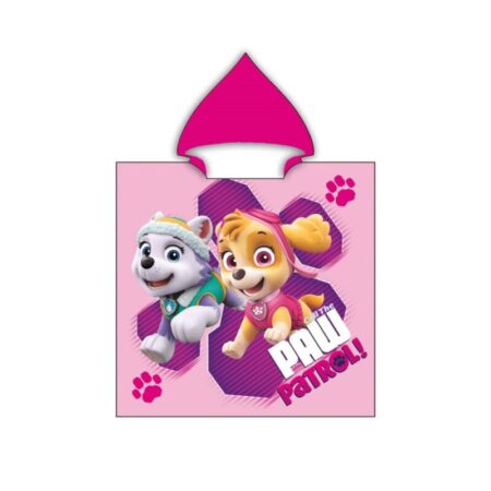 Paw Patrol Badponcho Skye en Everest - 55 x 110 cm - Polyester