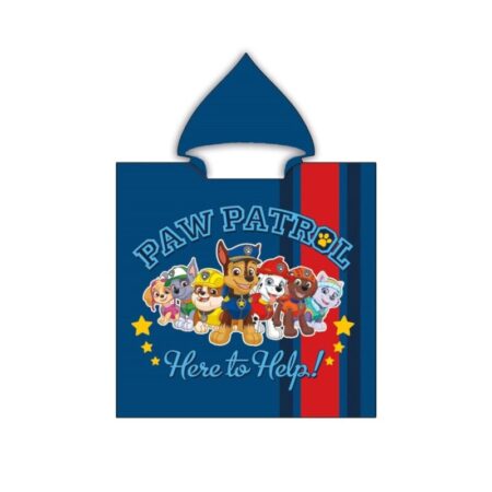 Paw Patrol Badponcho Here to Help - 55 x 110 cm - Polyester