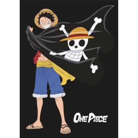 One Piece Fleece deken Luffy Piratenvlag - 110 x 150 cm - Flanel