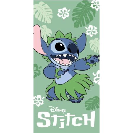 Lilo en Stitch Strandlaken Hula Groen - 70 x 140 cm - 100% katoen