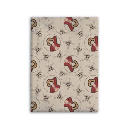 One Piece Fleece deken Jolly Roger Beige - 110 x 150 cm - Flanel