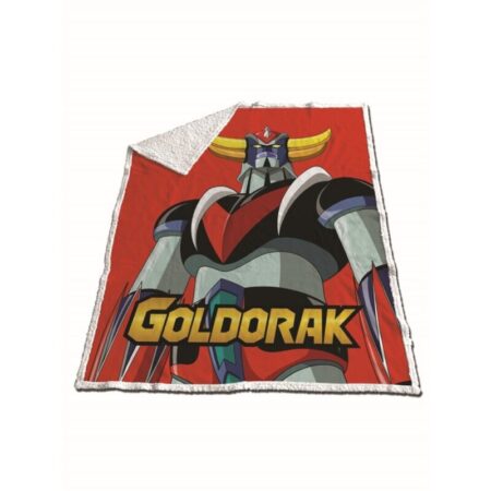 Goldorak Fleece deken Rood - 130 x 170 cm - Sherpa - pre order