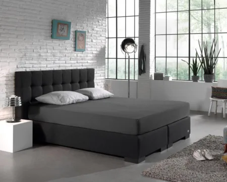 Dreamhouse Dubbel Jersey 220 gr. Hoeslaken Antraciet 160/180 x 200/220 cm