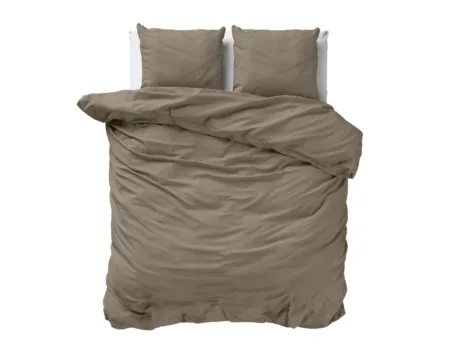 Dreamhouse Mousseline Perkal Taupe 240 x 220/240 cm