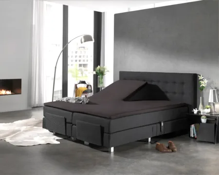 Dreamhouse Splittopper Katoen Hoeslaken Antraciet 180 x 200 cm